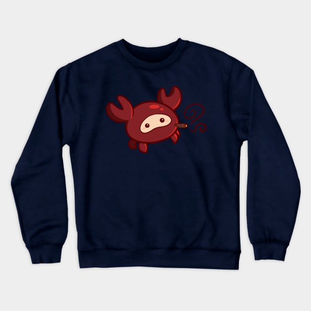 Spy Crab Crewneck Sweatshirt by Lune